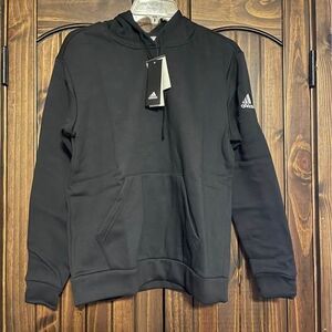 Adidas Women’s Small Black Hoodie Pullover Athletic Sleek Classic